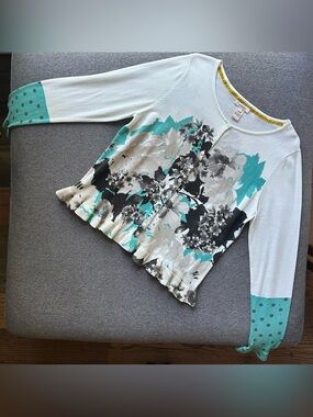 Sundance 100% Cotton Button Down Long Sleeve Sweater Large